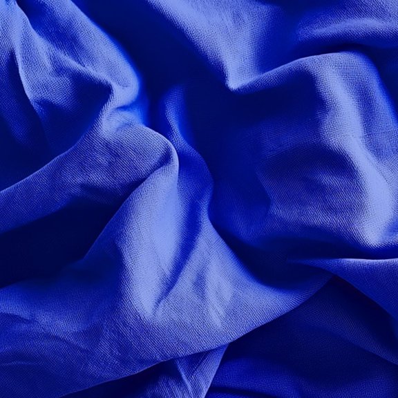 Image of crumpled blue textile ready for recycling